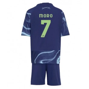 Ajax Raul Moro #7 Udebanesæt Børn 2025-26 Kort ærmer (+ korte bukser)
